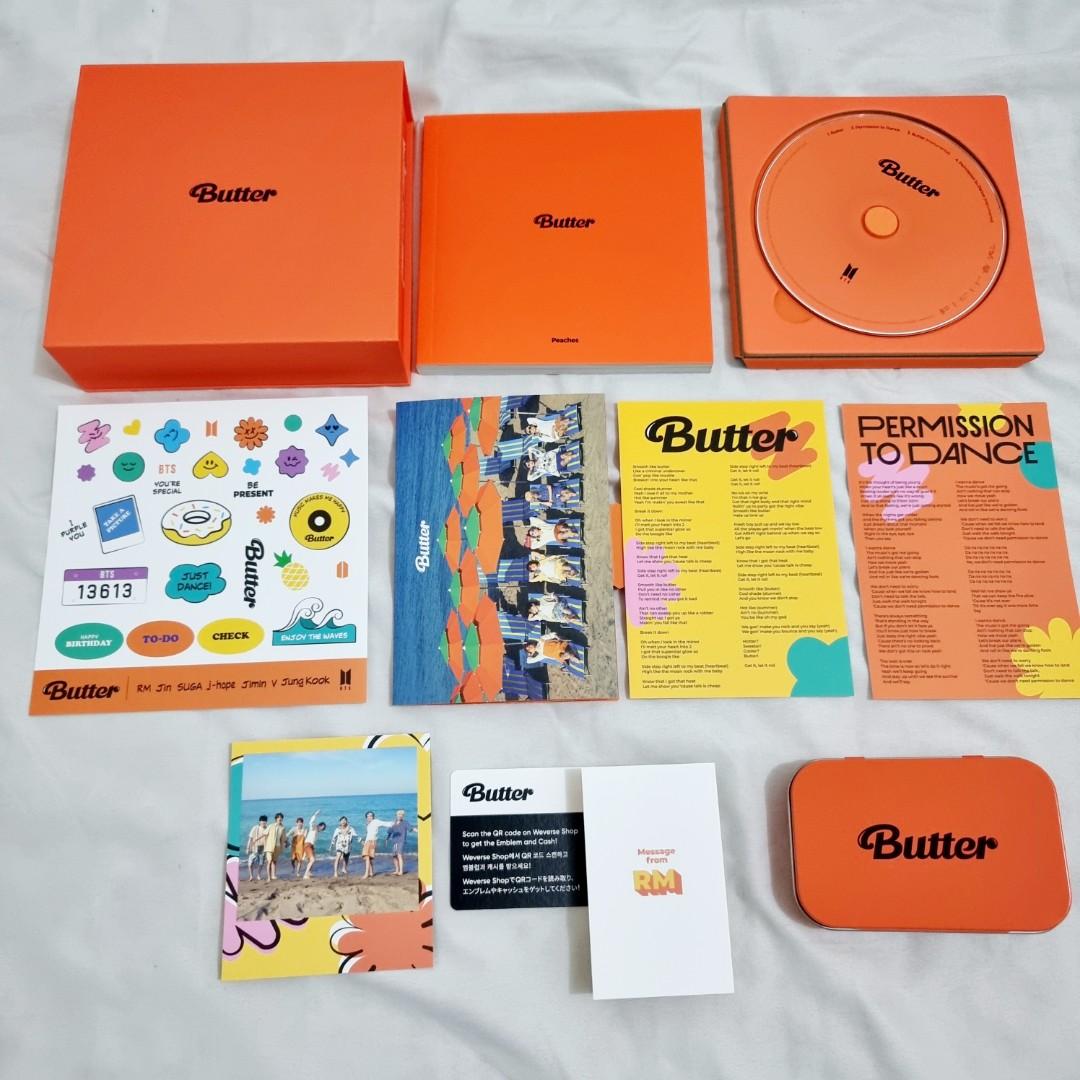 BTS BUTTER ALBUMS SET WITH UNSCANNED QR AND MESSAGE CARDS, Hobbies