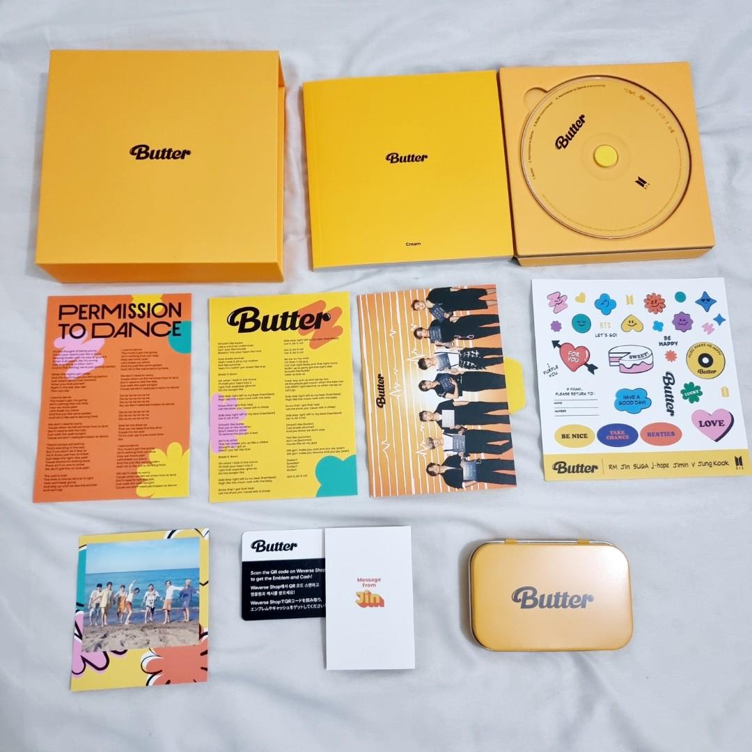 BTS BUTTER ALBUMS SET WITH UNSCANNED QR AND MESSAGE CARDS, Hobbies