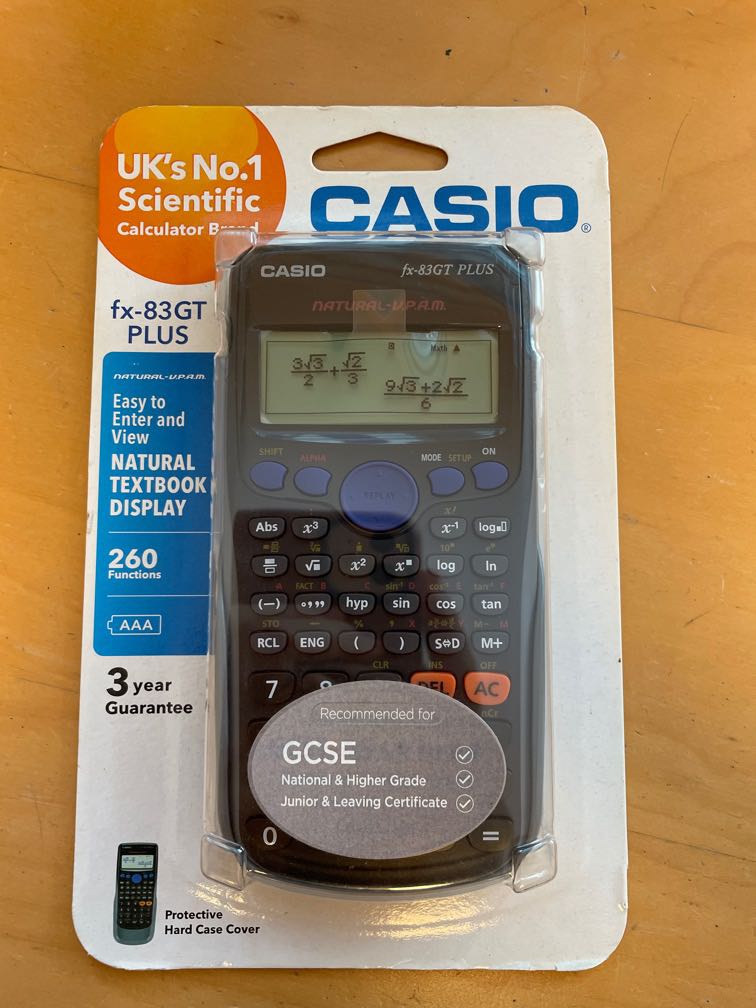 Casio Fx 83 Gt Plus Bedienungsanleitung Deutsch CASIO fx-83GT Plus Calculator, 書本 & 文具, 文具 on Carousell