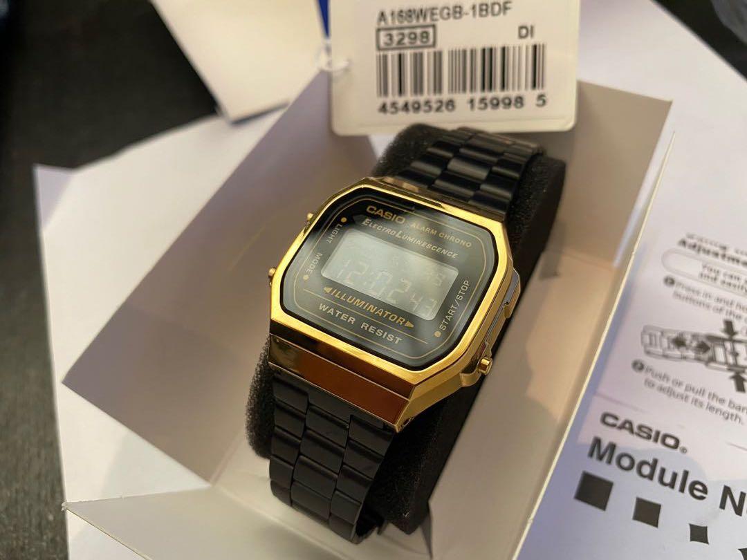 Casio Gold Black 3298