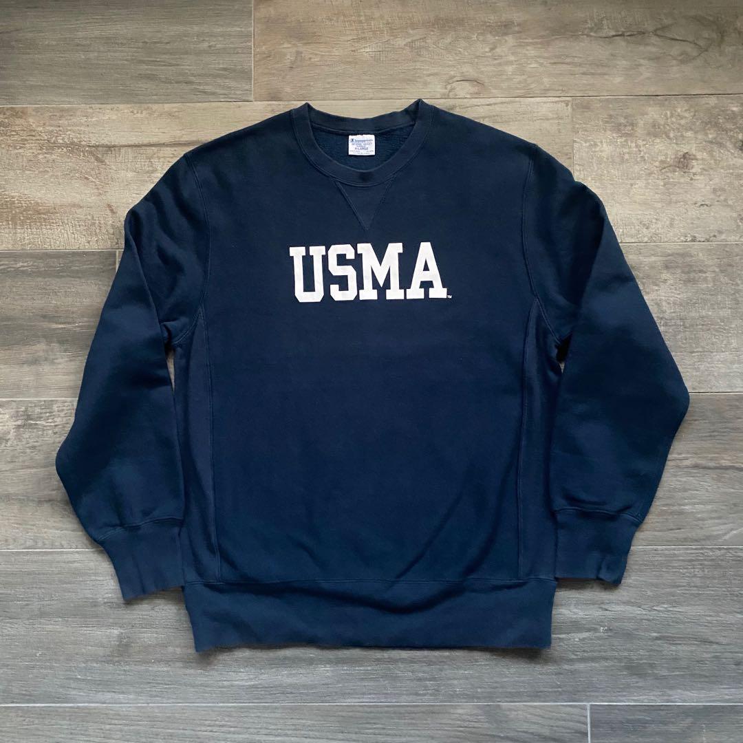 CHAMPION REVERSE WEAVE USMA SINGLE V REPRO SWEATSHIRT VINTAGE US