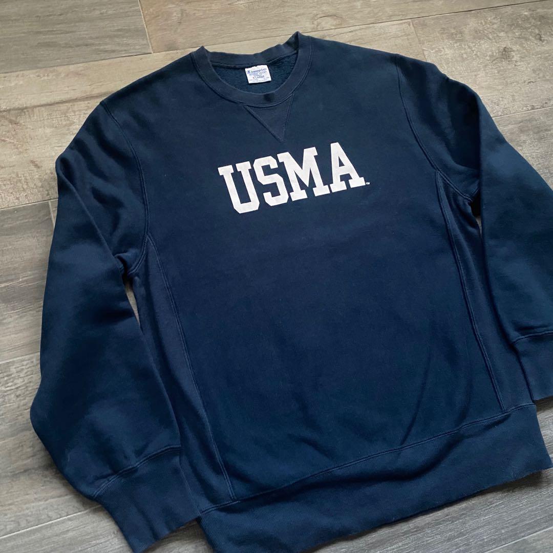 CHAMPION REVERSE WEAVE USMA SINGLE V REPRO SWEATSHIRT VINTAGE US