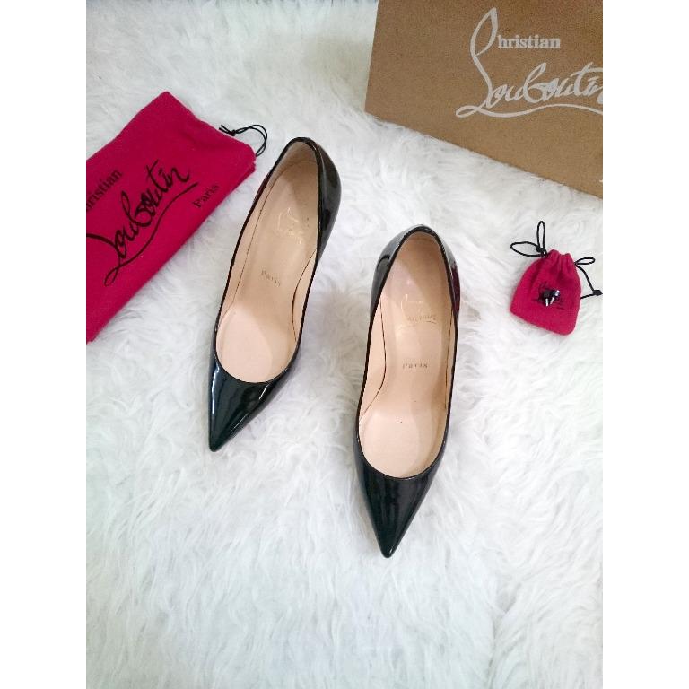 Christian louboutin decollete 554 100mm pumps black sale
