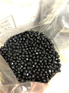 Clear and Black beads