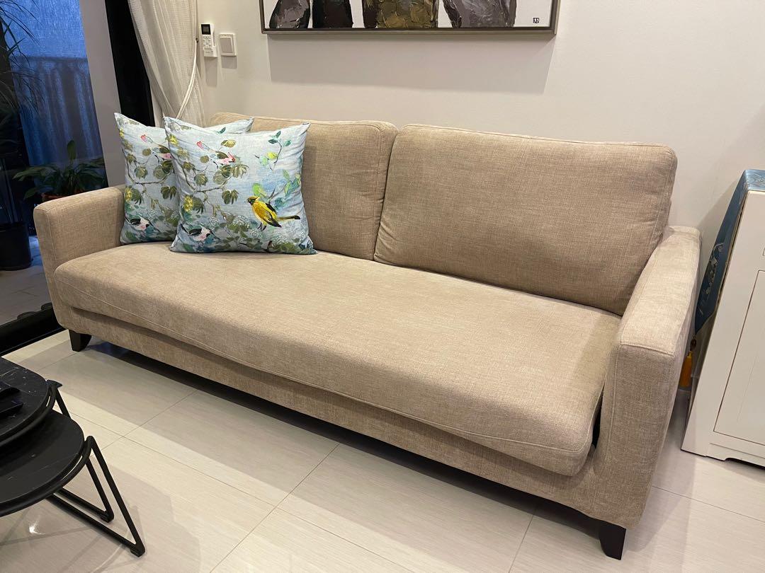 Custom made fabric sofa from V Furniture, Furniture & Home Living