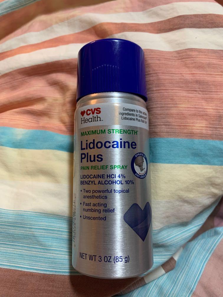CVS lidocaine spray 4, Beauty & Personal Care, Bath & Body, Body Care on Carousell