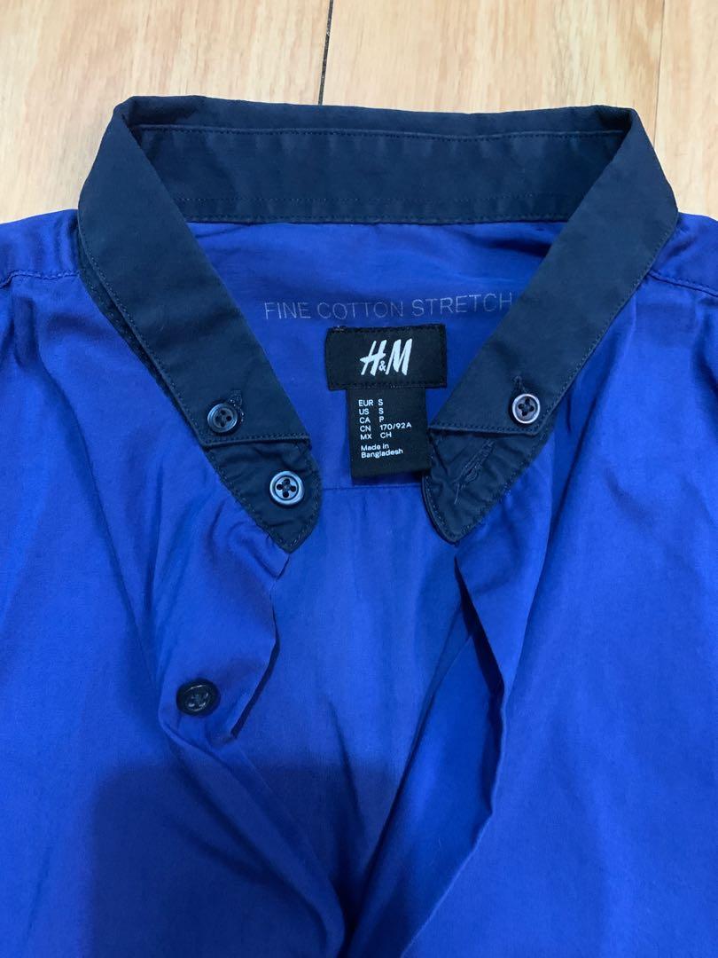 Cyan Long Sleeves Shirt H&M (Category: Formal Shirts) located in Paranaque City. Submitted by chippycoco (Listing ID 1114600287, Image 2). Description: Small - Medium Sf at buyers expense.