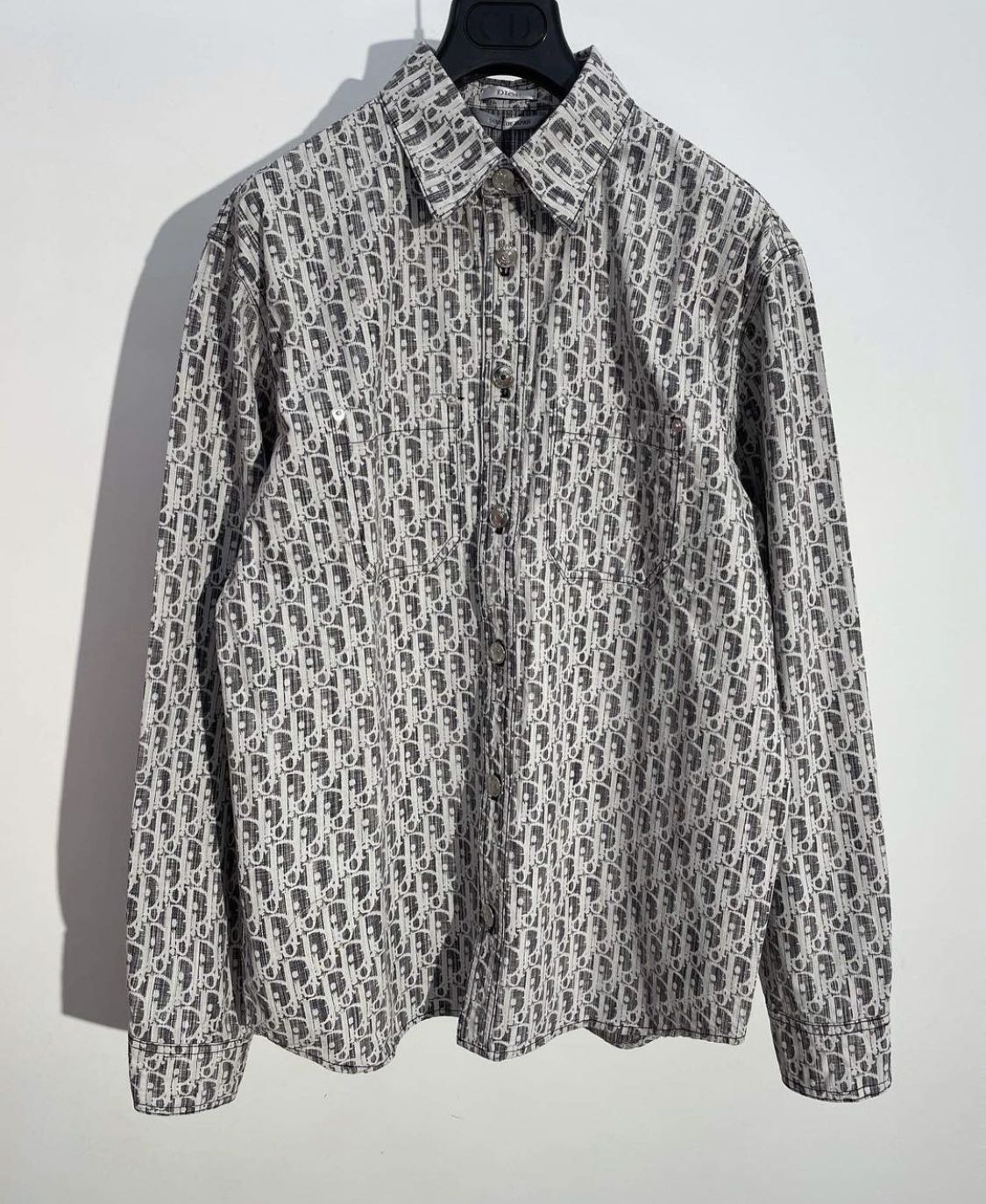 Dior oblique denim shirt, Men's Fashion, Coats, Jackets and Outerwear ...