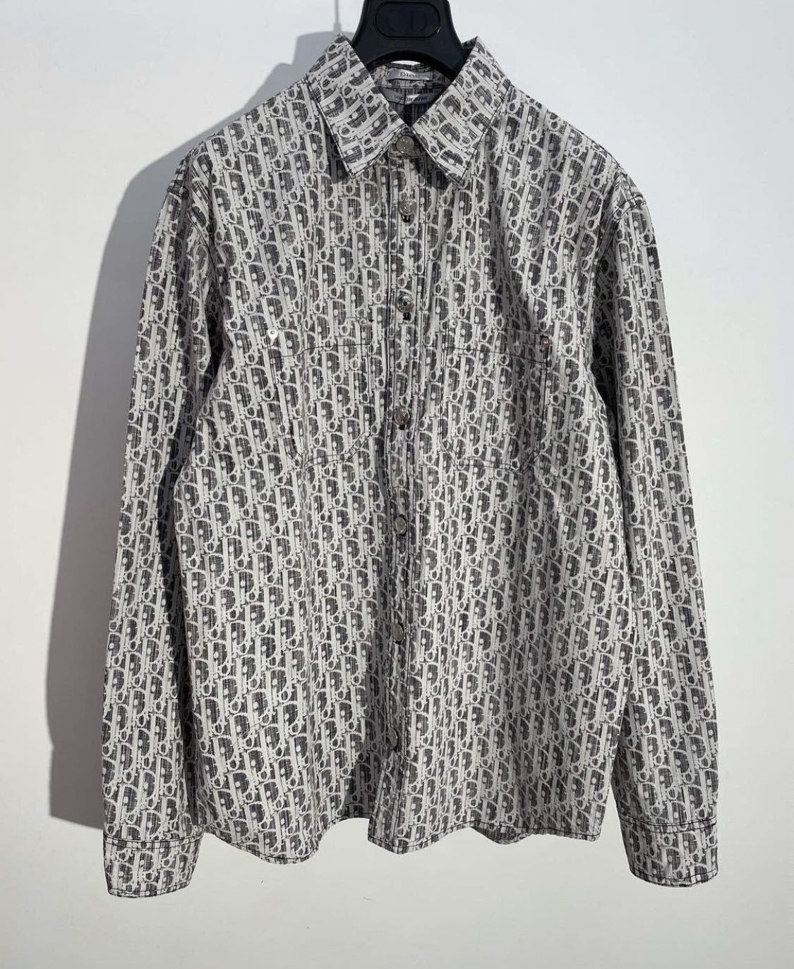 Dior oblique denim shirt clearance