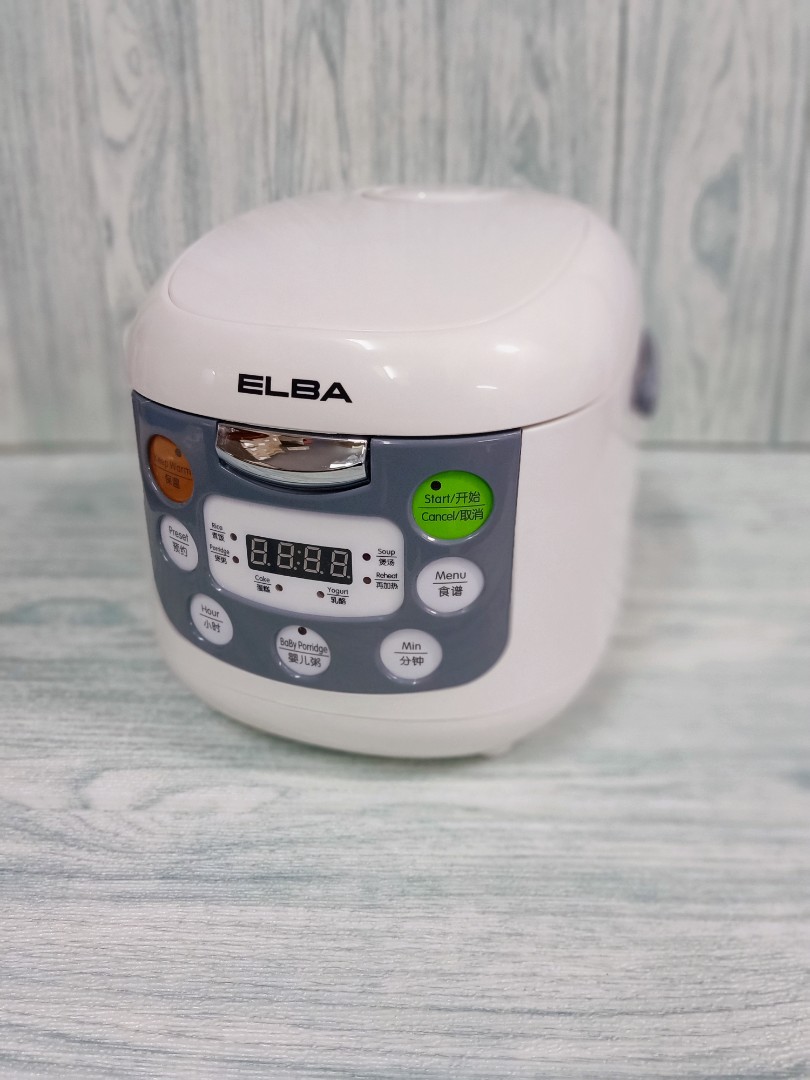 Elba digital rice cooker 1.0 litre, TV & Home Appliances, Kitchen