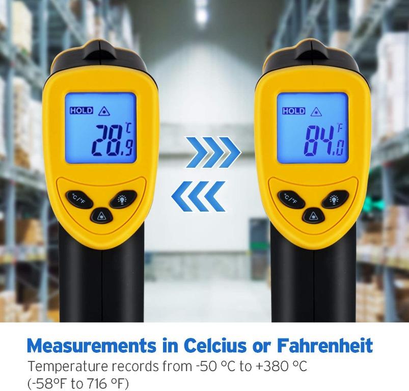 ETEKCITY Lasergrip 774 Digital Laser IR Infrared Thermometer Non