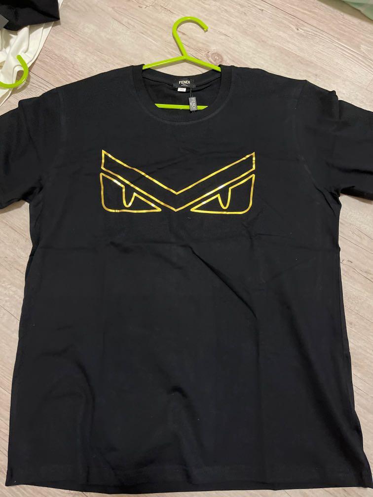Fendi gold eye t shirt