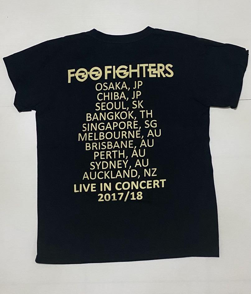 Foo Fighters T shirt M Concert Singapore 2017 2018 Men s Fashion Tops Sets Tshirts Polo Shirts on Carousell