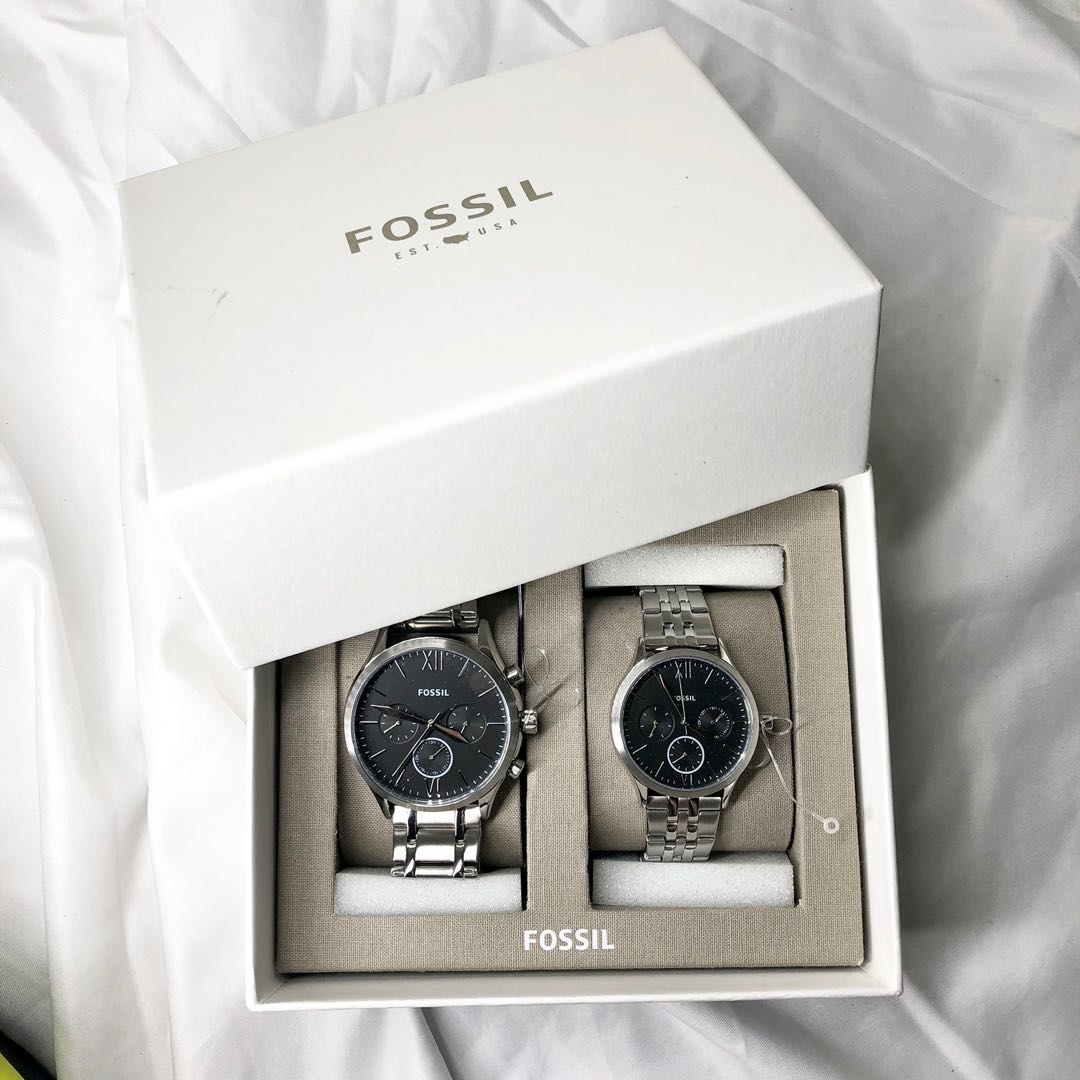 Fossil his and hers watch set sale