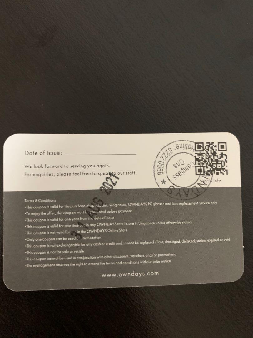 FREE MAIL 20 off glasses, sunglasses, lens replacement OWNDAYS, Women's Fashion, Watches