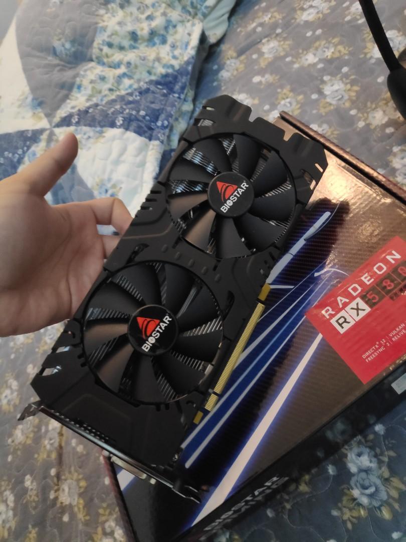 Graphics card GPU RX 580 rx580 biostar