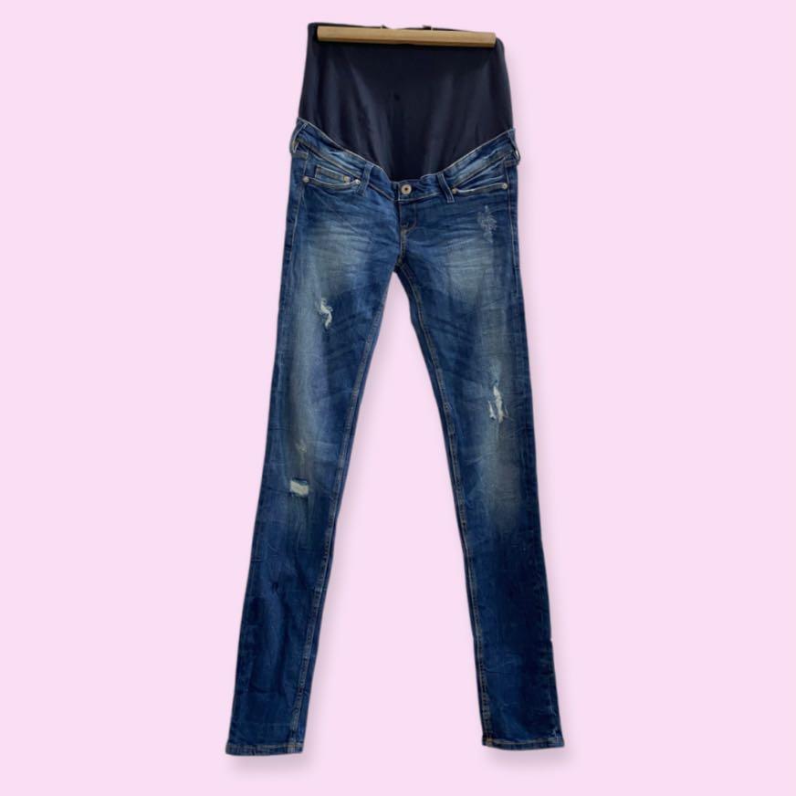 H M Mama Skinny High Rib Jeans Maternity Babies Kids Maternity