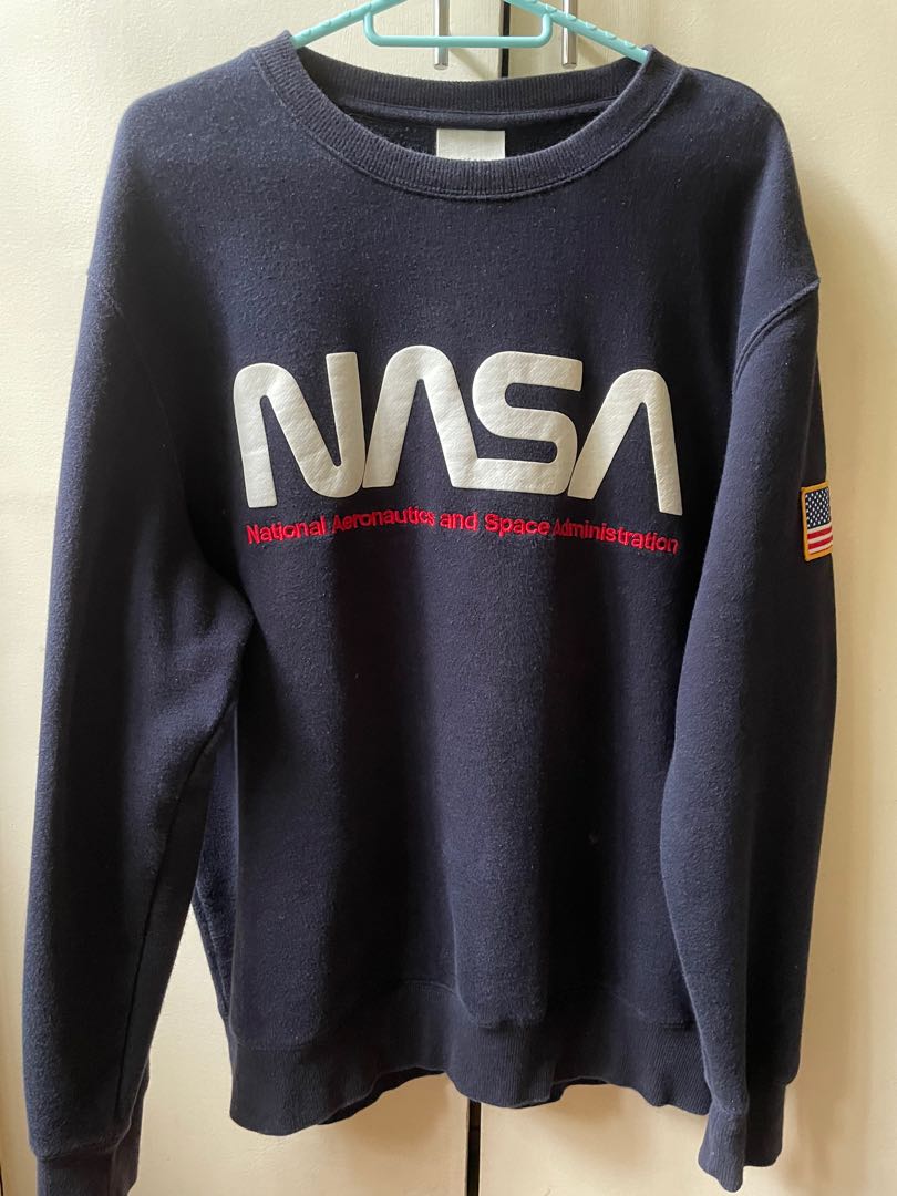 Navy blue nasa sweatshirt hot sale