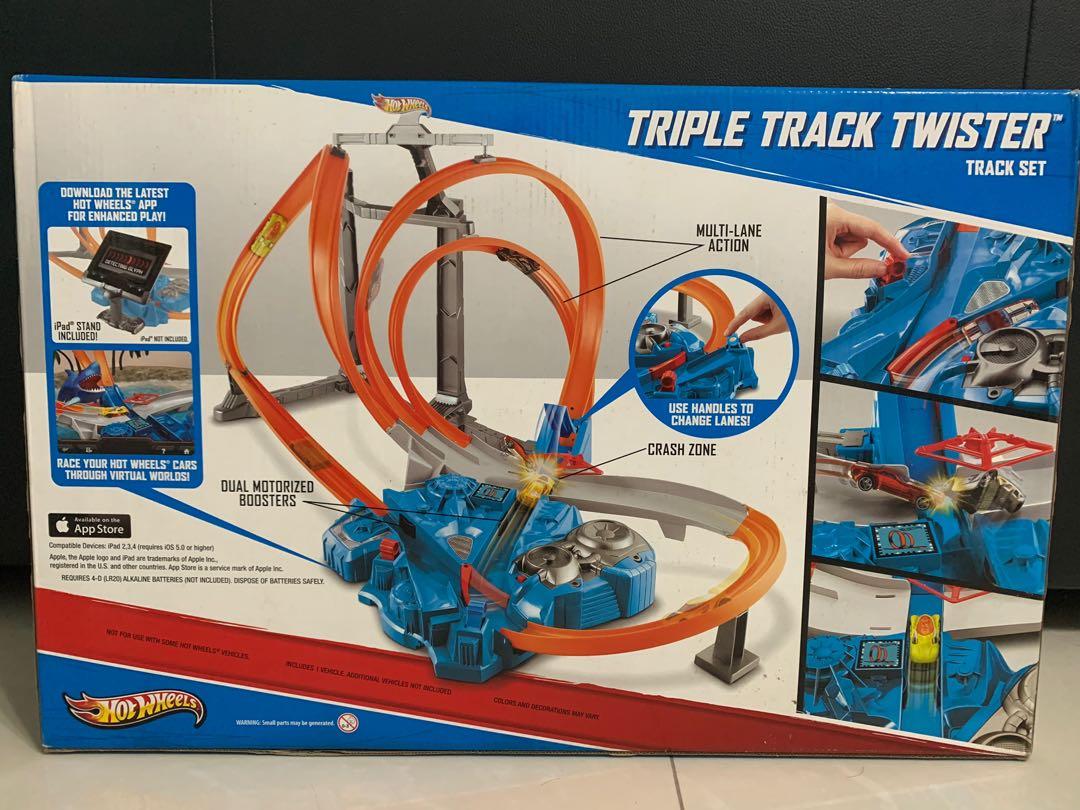 Hot wheels triple track twister track set sales
