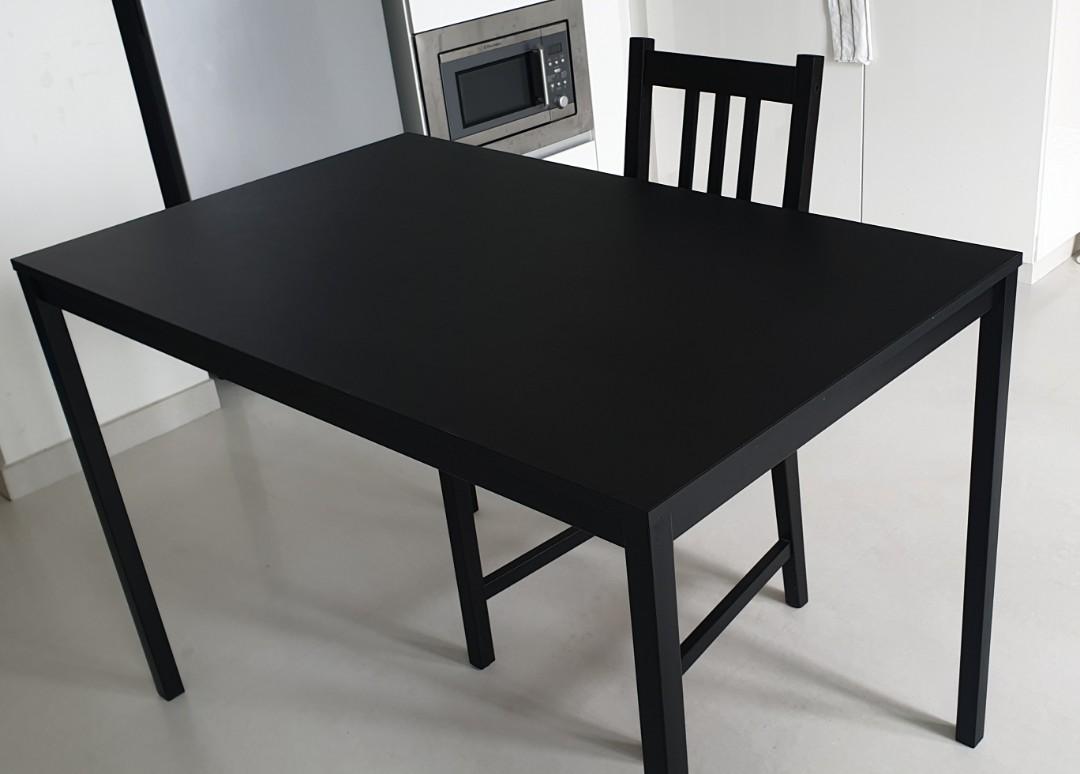 Ikea Tarendo table and Ikea Stefan chair, Furniture & Home Living