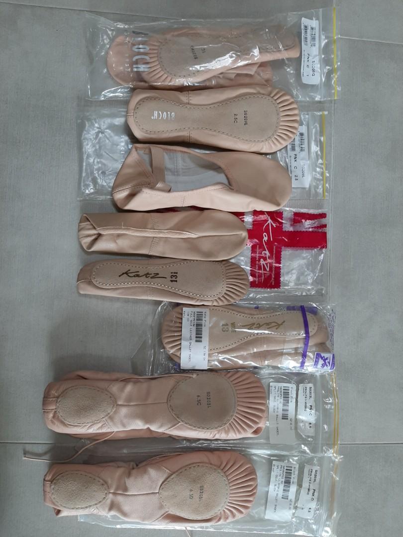 Katz, Bloch, Capezio ballet shoes for exam use (various sizes available