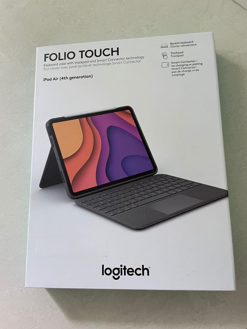 Logitech Folio Touch Keyboard case with Trackpad IPad Air (4th