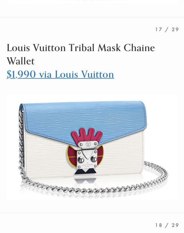 Louis Vuitton Tribal Mask Chain Wallet – Pursekelly – high quality