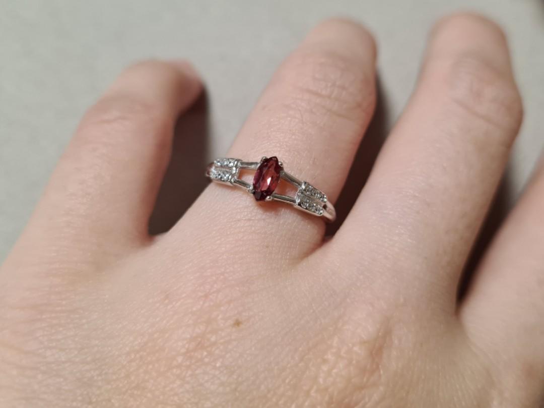 Marquise cut garnet ring outlet