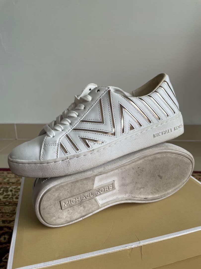 Size US 6 M Michael Kors Whitney Lace Up for Women White