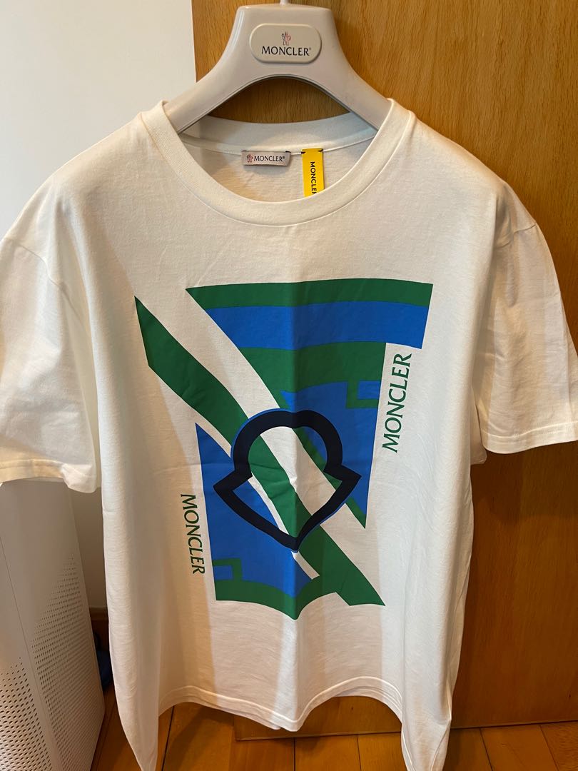 Moncler white tee new arrivals