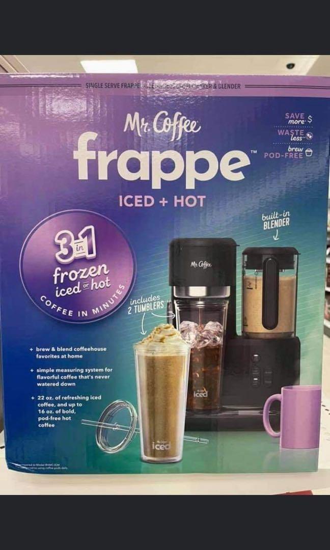 Mr. Coffee Single Serve Frappe, Iced, and Hot Coffee Maker and