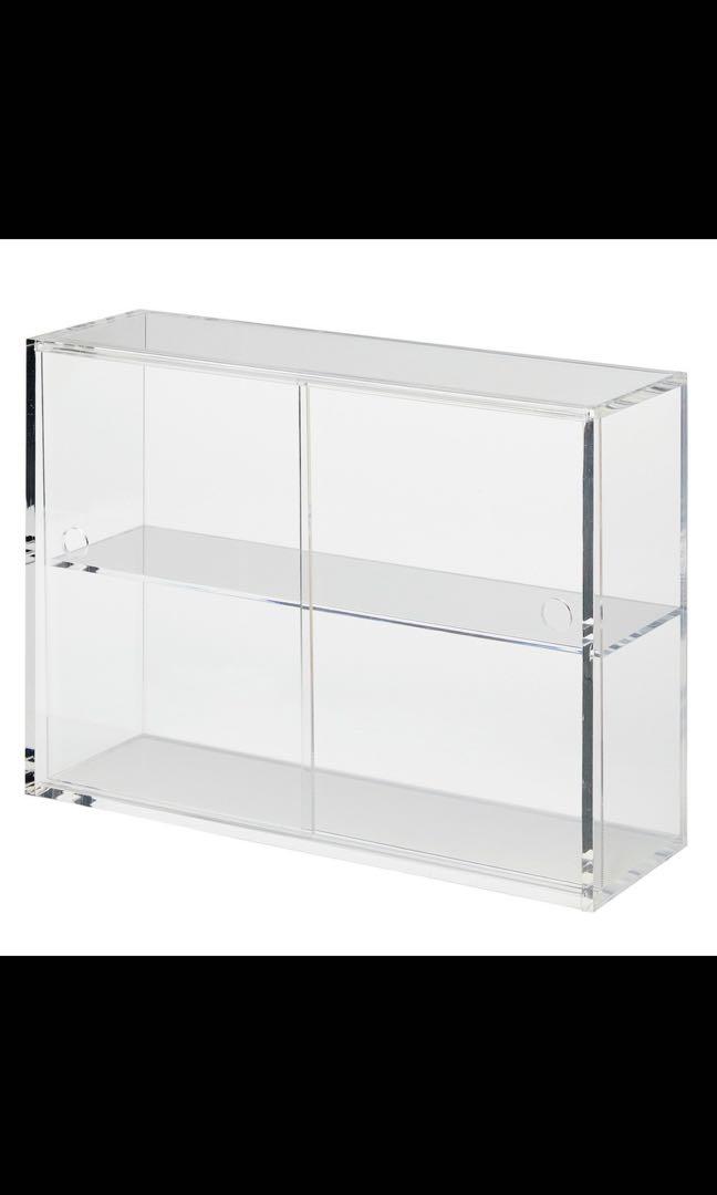 MUJI Acrylic Display Case with Sliding Doors, Furniture & Home Living