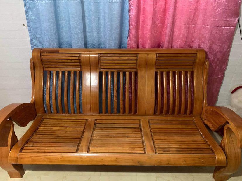 Narra sofa set, Furniture & Home Living, Furniture, Sofas on Carousell