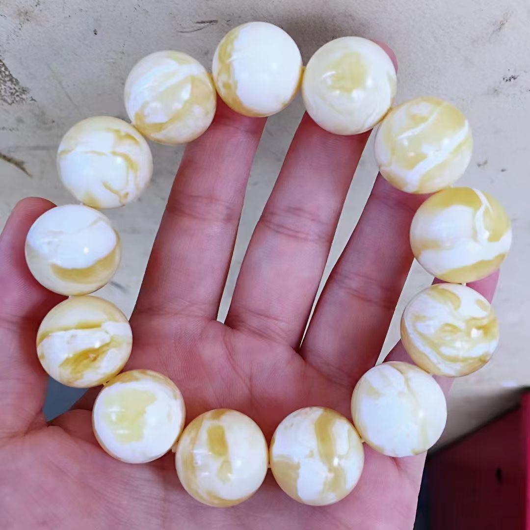 White amber jewelry clearance