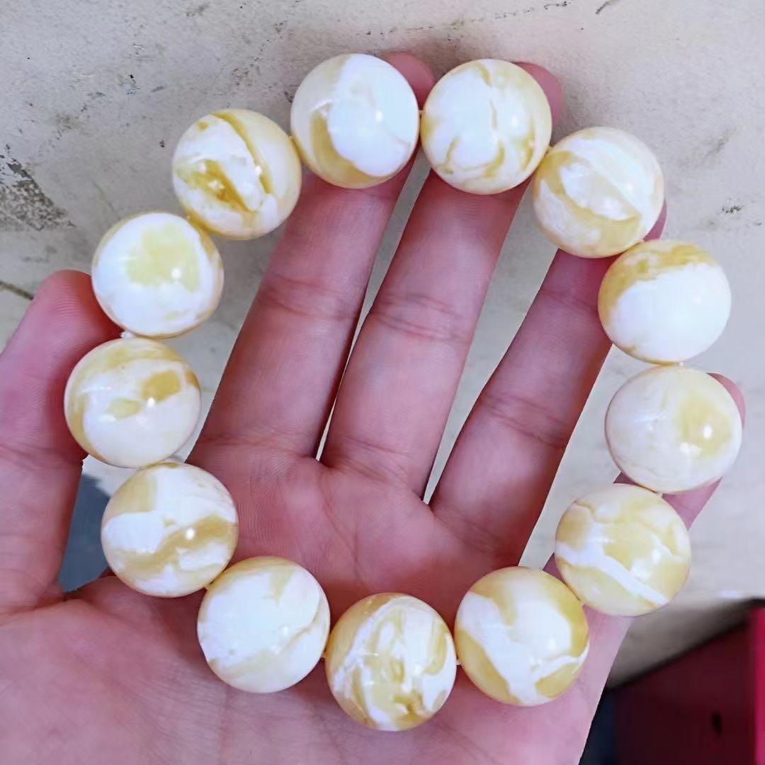 White amber bracelet shop