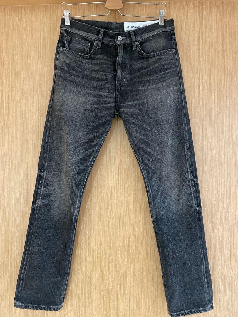 Neighborhood 21SS DP Narrow Washed Denim Jeans Black, 男裝, 褲