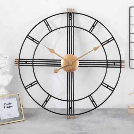 New Art Modern Classic Design 50cm Black Wall Clock The Nordic wall ...