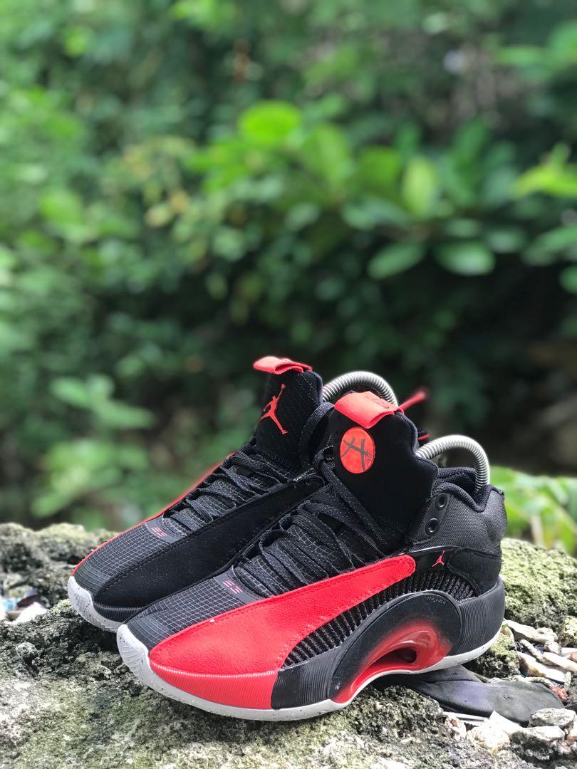 Nike jordan xxxv, Fesyen Pria, Sepatu , Sneakers di Carousell