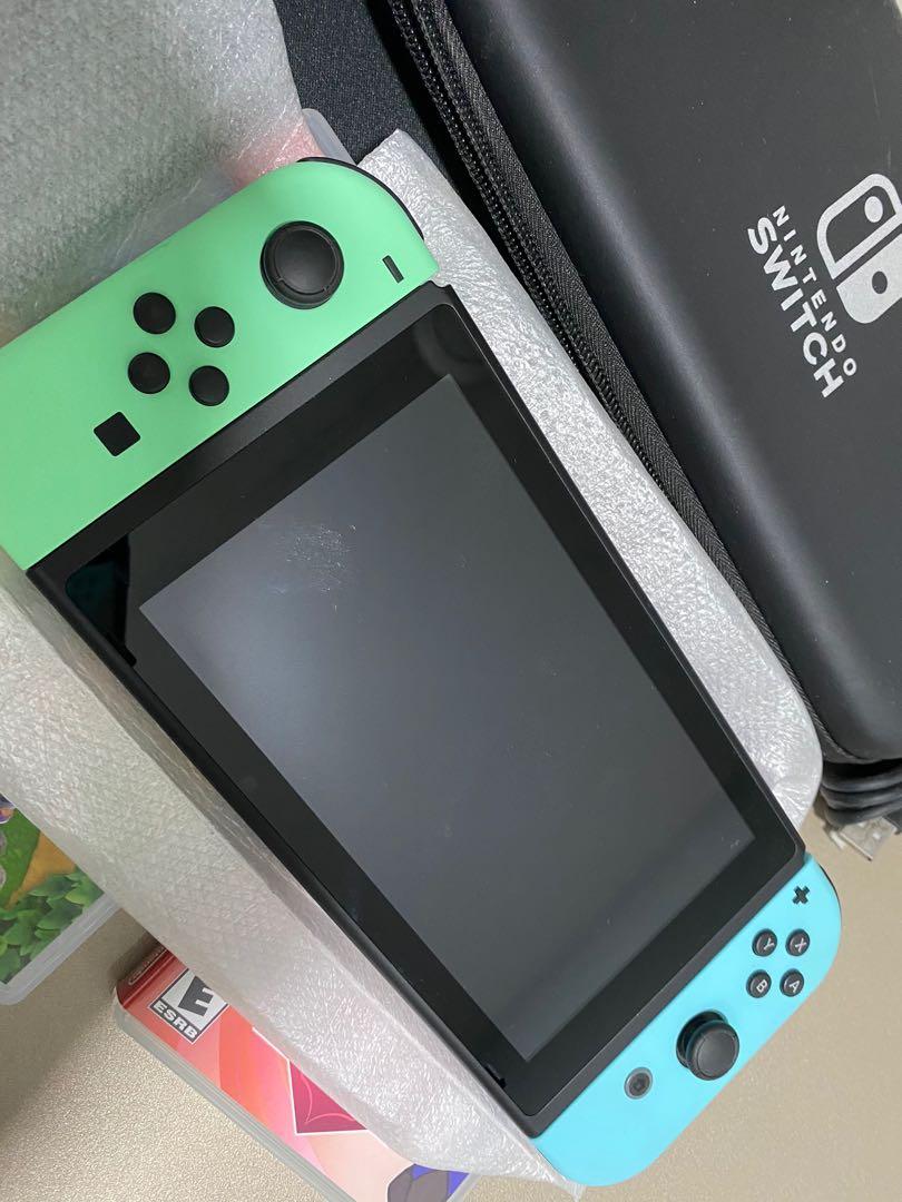 Nintendo Switch Console (animal crossing version), Video Gaming, Video