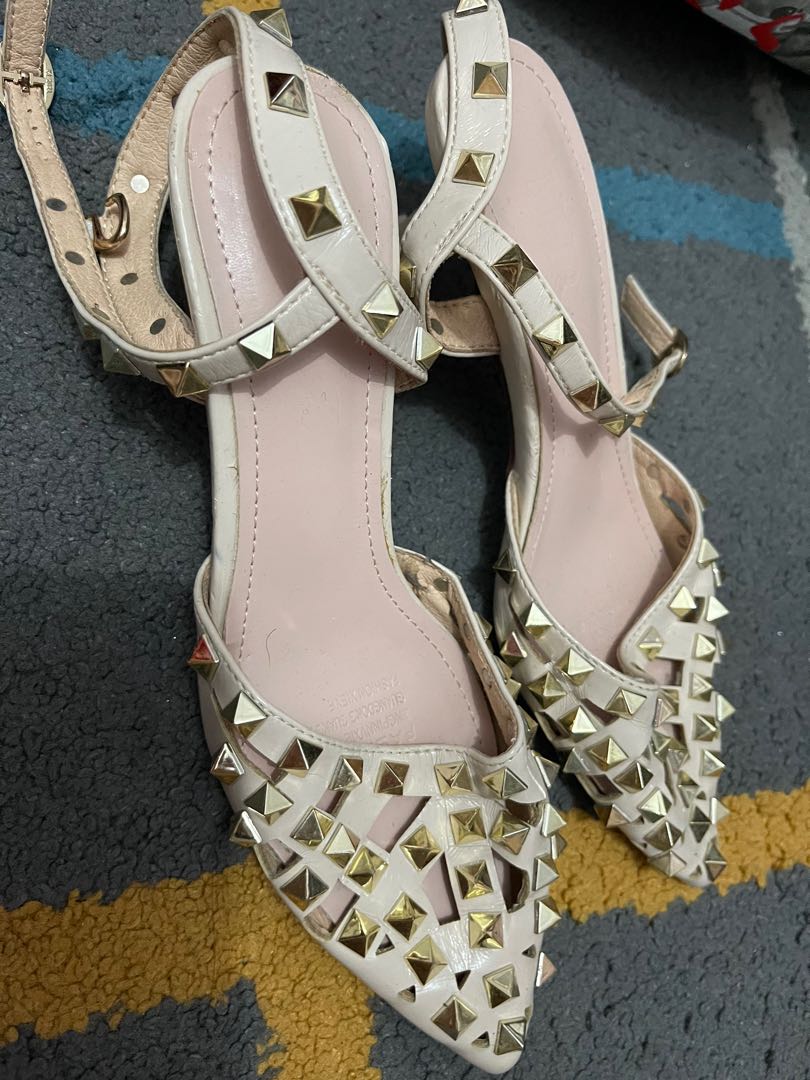Nude heels valentino inspired, Women's 