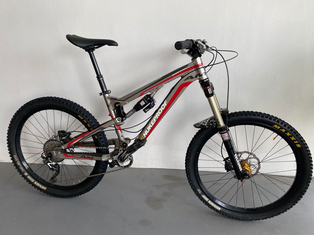 Nukeproof Mega AM 26 Full Suspension, Sports Equipment, Bicycles \u0026 Parts,  Bicycles on Carousell