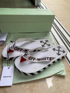 Off white flip flops sandals