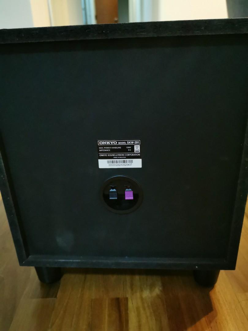 Onkyo passive subwoofer SKW391, Audio, Soundbars, Speakers