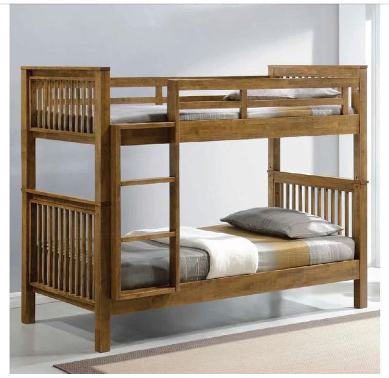 Picket and Rail AMERICANA Solid Wood Super Single Bunk Bed, Furniture & Home Living, Furniture