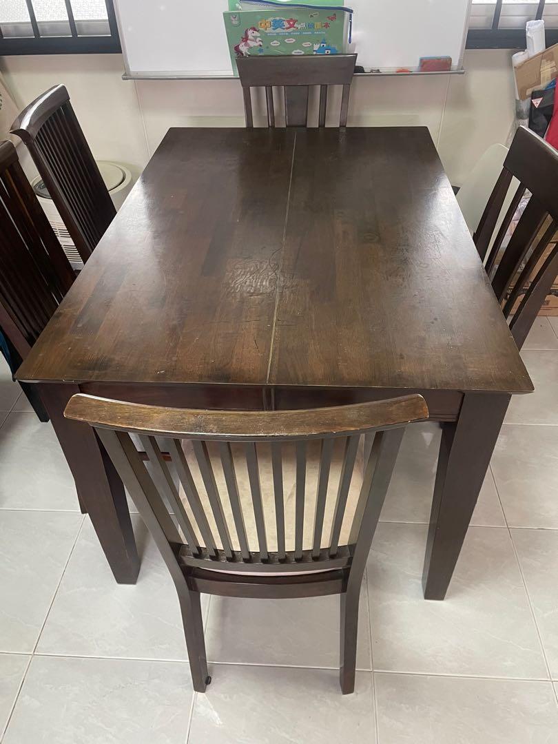 Picket and Rail Dining table, Furniture & Home Living, Furniture