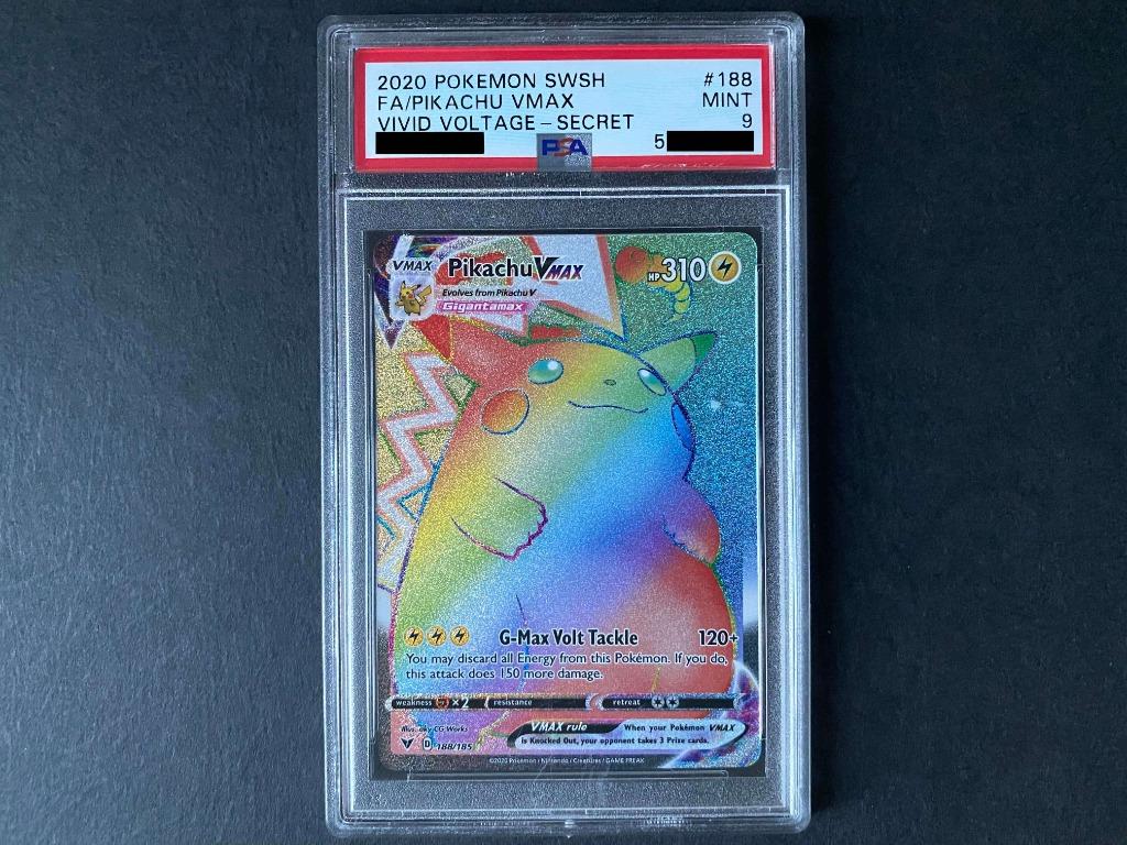 Charizard Vmax Fat pack Pokemon Card mystery Box Rainbow Pikachu VMAX 188/185!