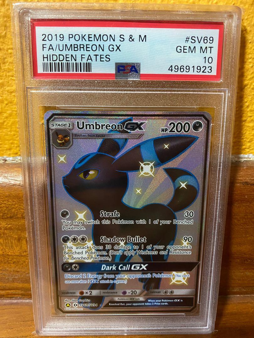 Pokemon TCG PSA 10 Hidden Fates Umbreon GX SV69, Hobbies & Toys, Toys &  Games on Carousell