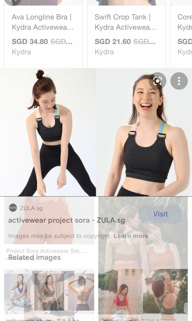 Project Sora sports bra, Women's Fashion, Activewear on Carousell