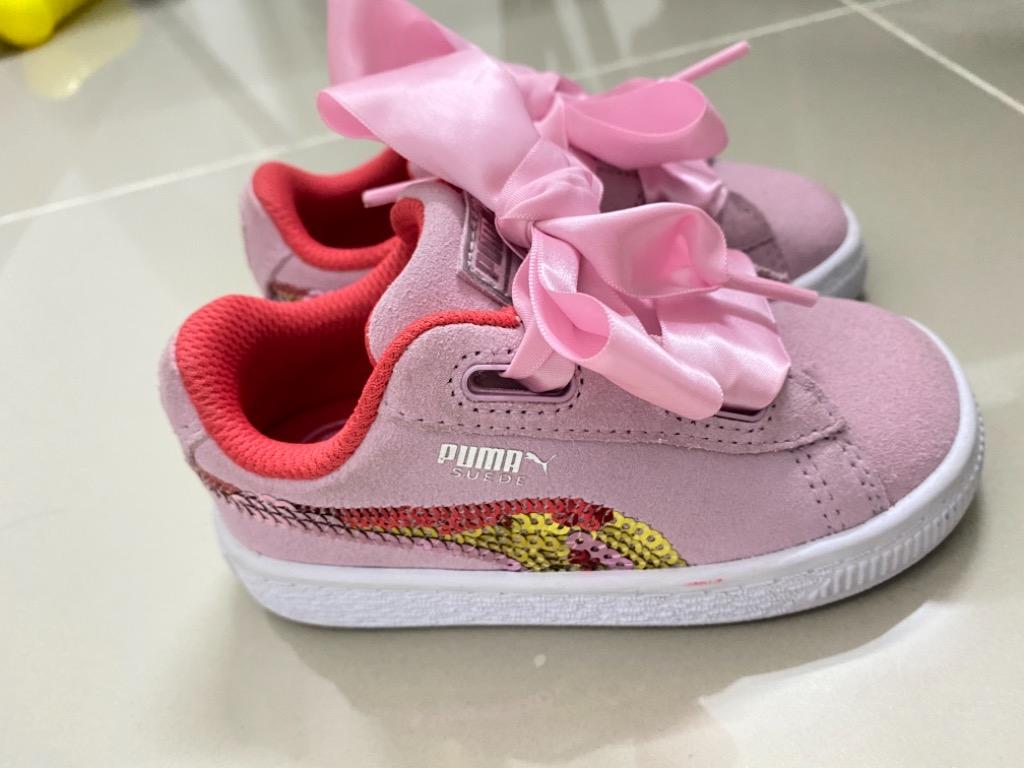 Puma Kid Suede Heart Trailblazer Sequin Sneaker Shoe