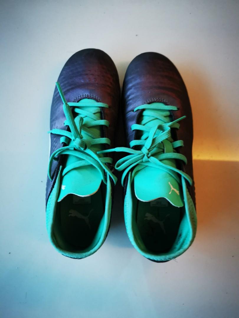 PUMA One 1 Leather Illuminate Soccer Football Boots Men s Fashion